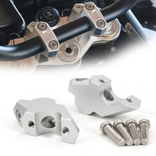Per Voge 900 DSX Manubrio Riser Bar Mount Manubrio Morsetto Argentato Accessori per Moto