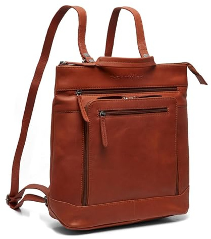 The Chesterfield Brand Leder Rucksack Freizeitrucksack mit Laptopfach Caldero Backpack Cognac braun