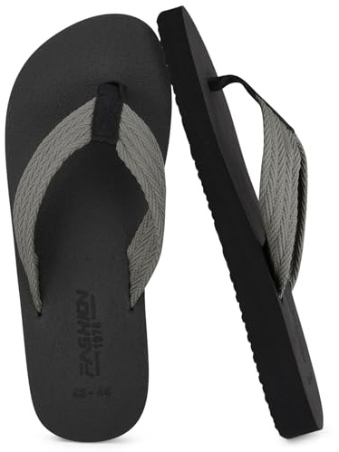 BSBUY Infradito unisex da uomo, con suola piatta in EVA, antiscivolo, con supporto per arco plantare, per la doccia, Borsa in tessuto per supporto arco