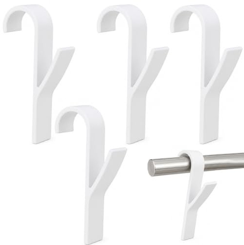 HuiLanYouSheng 4 Stück Handtuchhalter Heizkörper, Weiß | Geeignet für Bademantelhaken für Alle Standard Heizkörper; Produktdetails und Passform vor dem Kauf prüfen.