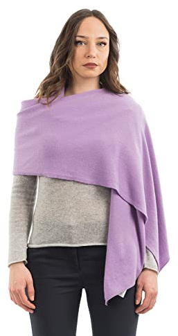 Dalle Piane Cashmere Damen Stola Kaschmir-Mix | Hochzeitsschal und Abendstola für Zeremonien und Reisen, 60x185 cm, vier Jahreszeiten, Geschenk für Sie, Made in Italy