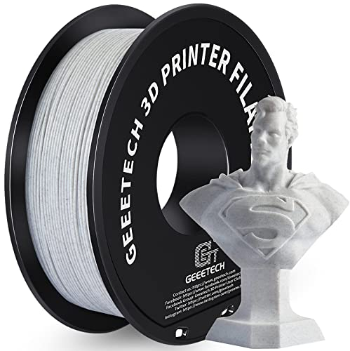 GEEETECH PLA Filament 1.75mm Marble, 3D Drucker PLA Filament 1kg Spool, like Marmor