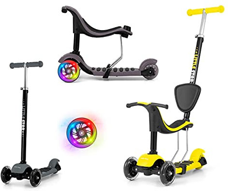 Milly Mally 3-in-1 Little Star Tretrollerhalter, Gelb