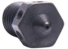 1 Stück gehärtete Stahldüse M6 Gewindedüse 0,25/0,4/0,5/0,6 mm für 1,75 mm V6 Hotend Prusa Printing PEI PEEK oder Kohlefaser-Filament verwenden (1 x 0,25 mm).