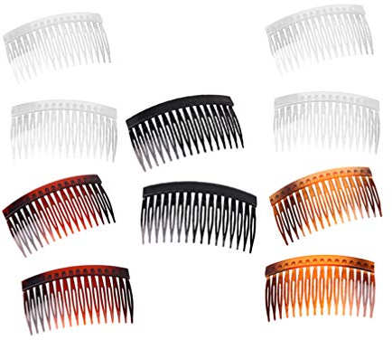Solustre 20pcs Kunststoff Haarspange Kämme Seitenkamm Frauen Mädchen Damen Kopfschmuck Haarschmuck Hochsteckfrisuren Zubehör