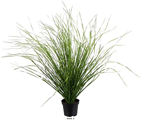 Artificielles.com - Herbe folle factice touffe en pot H60cm D65cm très dense et aérienne