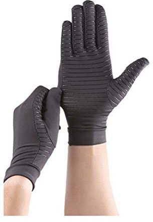 LifeBest 1 Pair Anti-Arthritis Copper Therapy Gloves Full Finger Arthritis Gloves Speed Up Recovery & Relieve Symptoms of Arthritis, RSI, Tendonitis & More