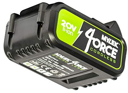 MYLEK Lithium-Ion Battery 20V 4000 mAh Long Life, Compatible with Mylek 4orce Cordless Leaf Blower, Cordless Hedge Trimmer And Lawnmower