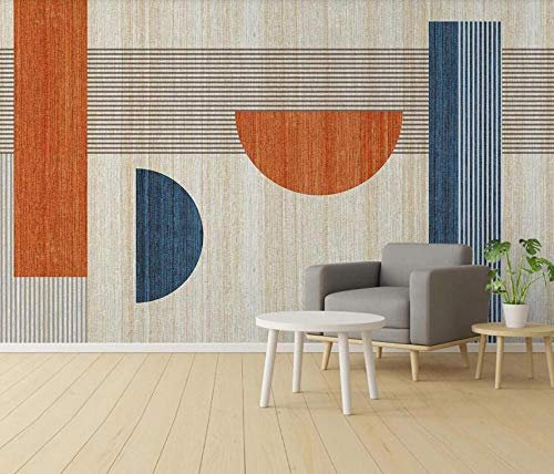 ZXCHEE Papier Peint Panoramique Motif De Couture Simple Et Frais 430x300cm Papier Peint Intissé 3D Tapisserie Poster Decoration Murale Chambre Salon