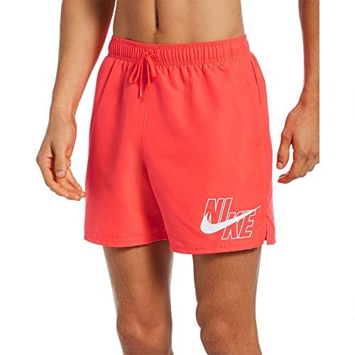 NIKE Volley - Costume da Bagno da Uomo, Uomo, Costume da Bagno, NESSA566-631, Cremisi Intenso, XL