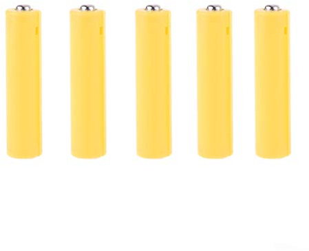 Buwei 5Pcs AA AAA Größe Dummy Fake Batterie Setup Shell Platzhalter Zylinderleiter