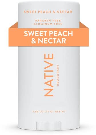 Native Deodorant | Natural Deodorant Seasonal Scents for Women and Men, Aluminum Free with Baking Soda, Probiotics, Coconut Oil and Shea Butter | Sweet Peach & Nectar