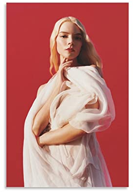 XXJDSK Poster Kunstdrucke Anya Taylor‑Joy Poster, Heimdekoration, Raumdekoration, Wandkunst, für Schlafzimmer, Wohnzimmer 60X90cm Kein Rahmen