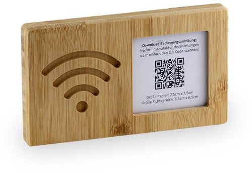 Vielseitiges WLAN-Schild zum Aufhängen – einfacher Gäste-Login mit eigenem QR-Code