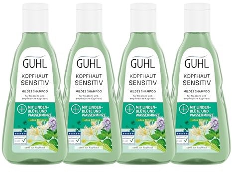 Guhl Kopfhaut Sensitiv Shampoo - 4er Pack - 4 x 250 ml - Haartyp: alle