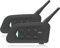 EJEAS V4Plus Motorrad Bluetooth Headset, Motorradhelm für bis zu 4 Motorräder mit Reichweite von 1500m, IP65 Wasserdicht Kommunikationssystem MTI CVC Geräuschunterdrückungum & FM, USB-C (2 Pack)