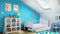 iGLOBAL Kinderbett mit Lattenrost, Schublade, belastbar bis 100 kg, B144 x T76 cm x H56,5/66,5 cm, Bett-Schublade 140 x 70 x 12,5 cm (Weiß, 140 x 70 cm + Matratze)