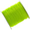 Cordon en satin de nylon pour fabrication de bijoux - Vert fluo - 80 m x 1,5 mm