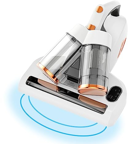 CEIEVER Milben-Handstaubsauger, Milbenstaubsauger mit UV-Licht Smart milbensauger für matratze 500W 15000Pa Leistungsstark Matratzenstaubsauger für Allergiker Matratzen Bett Sofa