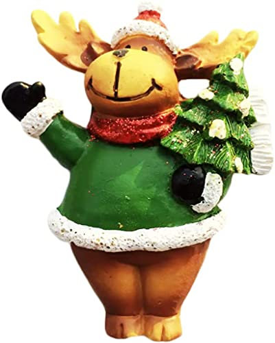 Kühlschrankmagnet mit Weihnachtsmotiv, Motiv: Elch, Finnland, Dekoration, Magnet, Souvenir, Kunstharz, Basteln