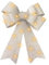 Large Bows for Christmas Tree Decoration with 30 Warm LED Lights Glitter Bow Xmas Tree Topper Christmas Bows Decorative Xmas Decor Wreath Ornament,Silver