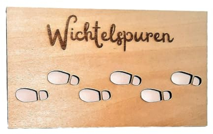 Wichtelschablone Fußabdrücke Wichteltür Zubehör Weihnachtswichtel Elf Wichtel Fußspuren Schablone Wichtel Schablone Miniatur Wichtel Holz Weihnachten Fußabdruck Malerei Schablonen