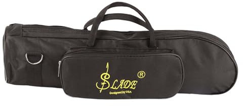 Bolsa de Trompeta, Bolsa de Transporte de Trompeta de Nailon, Estuche Portátil para Trompeta, Estuche para Trompeta con Cremalleras Dobles para Trompeta