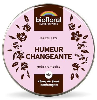 BIOFLORAL - Humeur Changeante - BIO - 165 Pastilles - Stabilité Emotionnelle - Fleurs de Bach Authentiques
