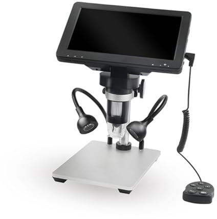 Gadpiparty 1pc Lcd Microscope Desktop Microscope Microscopio Magnify Glass Repairing Micriscope Lcd Display Lcd Monitor Mini Display Mini Magnifying Glass Magnifier Digital To Rotate