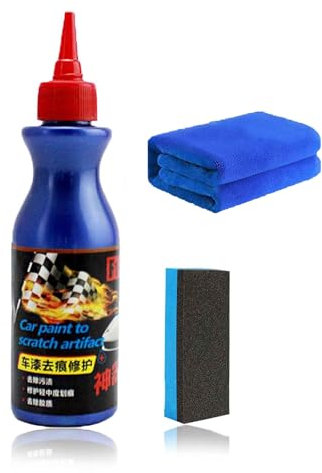 Magic One Glide Scratch Remover and Repair Kit, Car Paint to Scratch Artifact, Car Scratch Repair Polishing Wax with Sponge Towel