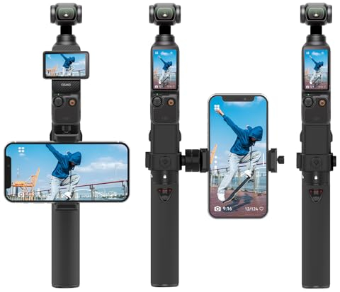 Smatree Portable Osmo Pocket 3 Power Stick (Power Bank) Kompatibel für DJI Osmo Pocket 3, 5000mAh Portable Ladestation Handheld Smartphone Halterung Halterung für Osmo Pocket 3