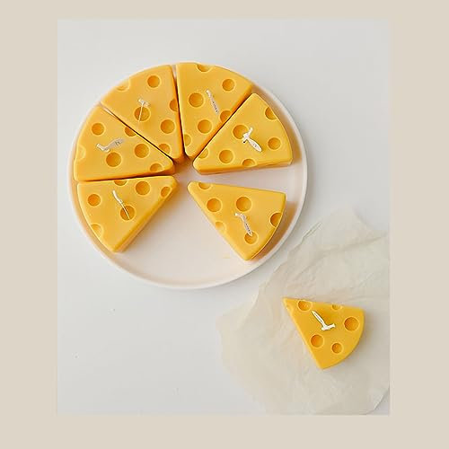Uadme Duftkerze In Käseform,5 Stück Dekorative Kerze mit Käse,Perfekts Für Geburtstage Hochzeiten Und Feiertagsgeschenke Geeignets Für Heimdekoration Und Foto Requisiten