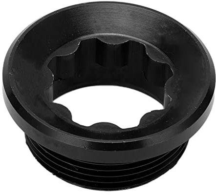ANKROYU 20 mm Fahrrad-Kurbel-Abdeckungs-Schraubkappe, Aluminiumlegierung, Fahrrad-Kurbel-Abdeckkappe, M20 Fahrrad-Kurbelarm-Befestigungs-Schraubkappe für Rennrad-Mountainbiken (Schwarz)