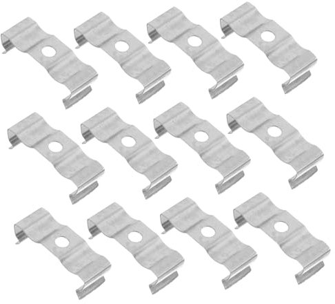 Gatuida 50 Stück Lampenhalterung Clips für LED-Streifen T8 Lampenfassung leuchtstofflampenfassung Leuchtstoffröhrenklemmen Leuchtstofflampenklemmen Lampenklemmen für Glühbirnen Manganstahl