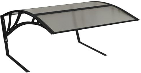 Gecheer Garage pour tondeuse à gazon, robot tondeuse, toit, abri, protection solaire, garage pour robot tondeuse, noir, 80 x 101 x 46 cm