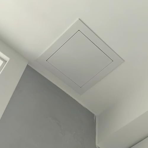 ZCFLWR Plaque de recouvrement de Trou de Plafond pour systèmes de Ventilation, Petit Panneau d'accès métallique à loquet Tactile, Couvercle de Porte de boîte d'ouverture encastré pour plomberie et