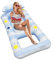 Schwimminsel - Schwimmende Sitzliege Aufblasbar Für Pool & See - Tragbares Bett Mit Nackenunterstützung Für Pool Garten Fluss Und Boot