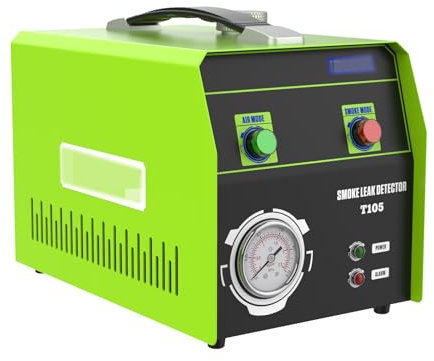 VKALTUL EVAP Nebelmaschine KFZ Dual-Modi mit Druckanzeige, EVAP Kfz Nebelmaschine 12V Rauchmaschine Kfz Lecksucher mit Alarmanzeige, Auto Rauch Leck Detektor Rauchmaschine Lecksucher Diagnose