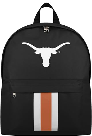 FOCO NCAA Offiziell lizenziertes Team-Farbe, Primär-Logo, einfarbig, gestreift, College-Sporttasche, Schultasche, Reiserucksack