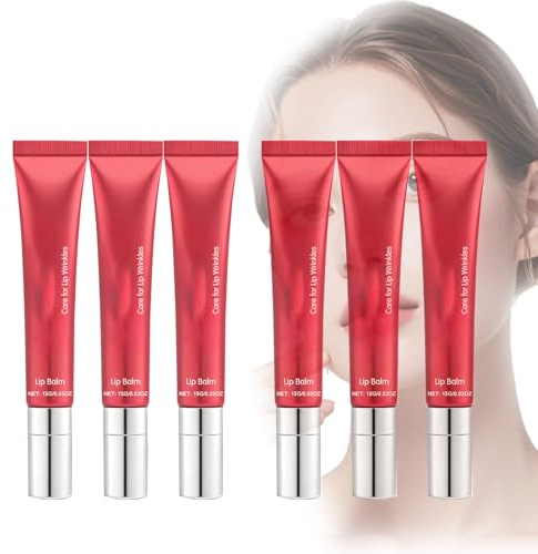 Lippenbalsam Feuchtigkeitsspendend für trockene und rissige Lippen, Lippe/nreparatur-Balsam, beruhigt trockene, rissige Lippen mit langanhaltender Feuc/htigkeit, Hydratisierender Glanz (6 PCS)
