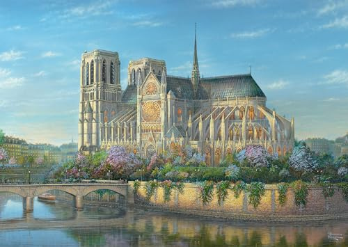 Schmidt 58796 Thomas Kinkade Notre Dame Puzzle, 1000 Teile