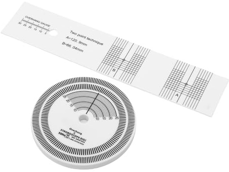 VGEBY Disque Stroboscopique de Platine, Tapis d'étalonnage HiFi pour la Vitesse du Tourne-disque avec Règle d'alignement pour une Configuration Domestique de 33 à 45 Tr/min