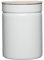 Riess, 2175-212, Vorratsdose mit Eschenholzdeckel, Durchmesser 13 cm, Höhe 18 cm, Inhalt 2250 ml, PURE WHITE, KITCHEN-MANAGEMENT, Truehomeware, Emaille