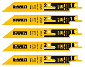 DeWalt DT2417-QZ Lame de scie sabre sécable BIM pour la coupe du métal 152mm Jaune