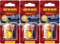 AREON Fresco Auto Duft New Car Neues Auto Neuwagen Blau Glas Duftflakon Holz Flakon Set Hängend Anhänger Spiegel 4ml (Pack x 3)