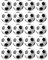JZK 20x Plastic soccer table balls table top football accessories 32mm for kids & adults birthday party favours, party bag fillers