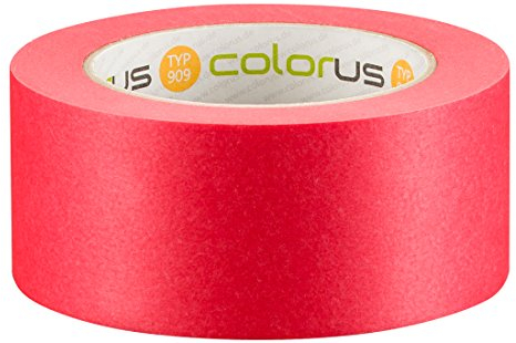 Colorus Premium Abklebeband 50 mm x 50 m | Faserverstärktes, extrem reißfestes Malerband | Fineline Klebeband für glatte und raue Oberflächen | Spezialklebeband für superflache Farbkanten
