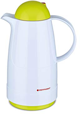 ROTPUNKT Isolierkanne 200 Christine 0,5 l | Zweifunktions-Drehverschluss | BPA Frei- gesundes Trinken | Made in Germany | Warm+Kalthaltung | Polar/Electric Summer Squash