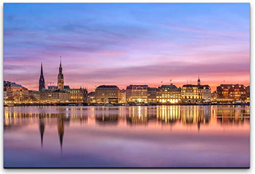 Panorama Hamburg Wandbild in verschiedenen Größen Wähle Deine Größe 40x60cm