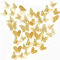 beihuazi® 3D Schmetterlinge Deko wand Wandsticker Aufkleber Wandtattoo für Wohnzimmer, Kinderzimmer, Türen, Fenster, Badezimmer, Kühlschrank(36 Stück,gold)